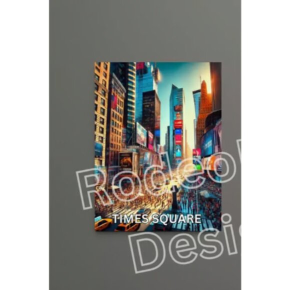 Times Square: Day and Night Energy 18x24 Print Times Square Wall Art by Denardai - Picture 4 of 4